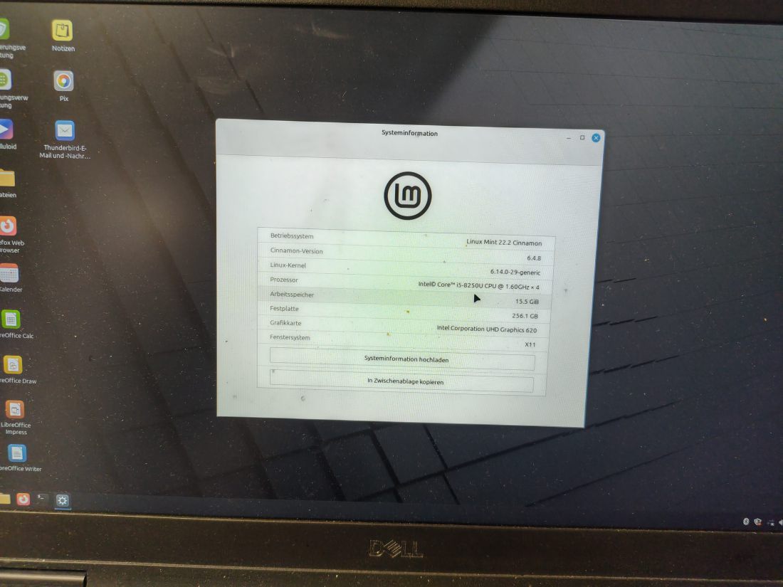 Dell Latitude 5590 | 15,6" FHD | Intel i5-8250U | 16 GB RAM | 256 GB NVMe SSD | Linux Mint